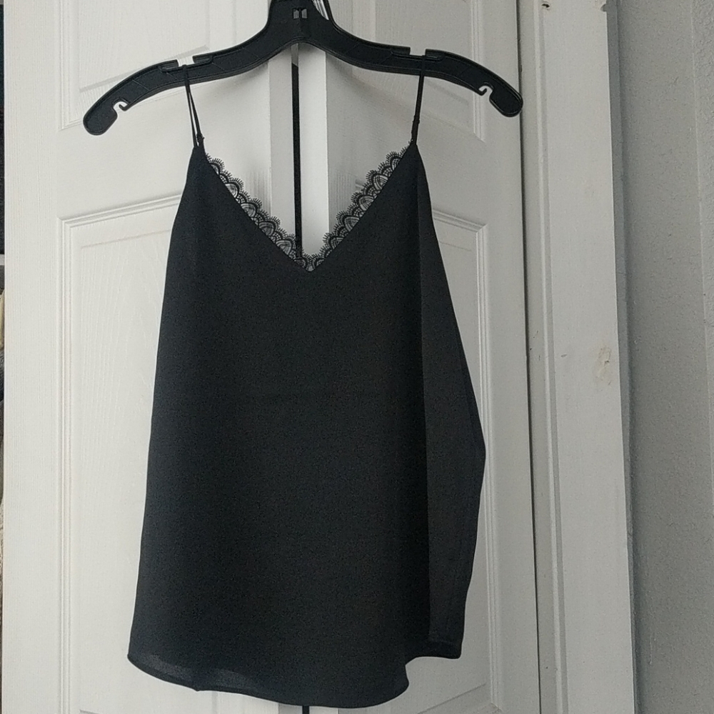 Black lace cami NWT